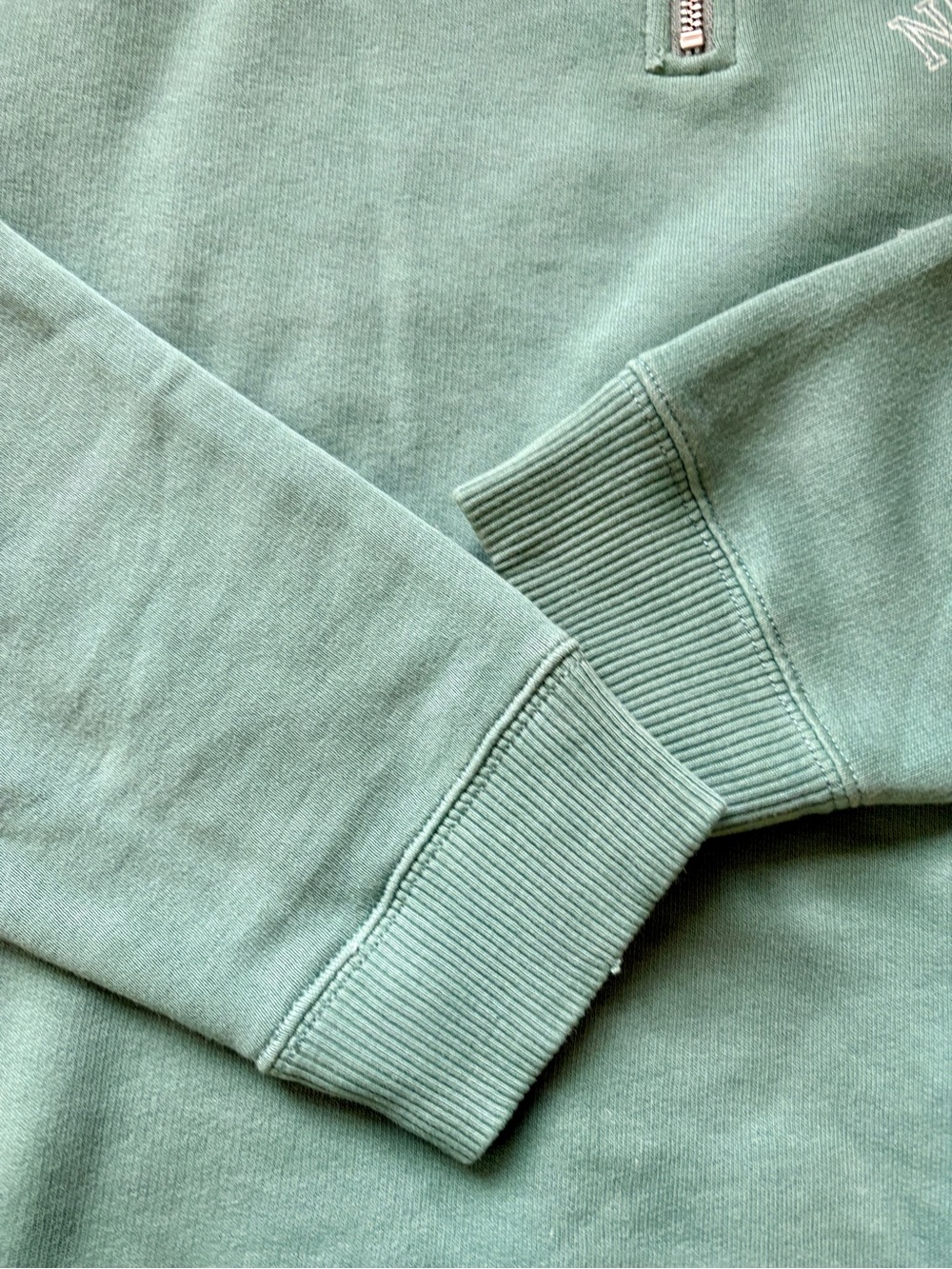 Ralph Lauren Mint Green Half-Zip Pullover Sweatshirt - Picture 3 of 6